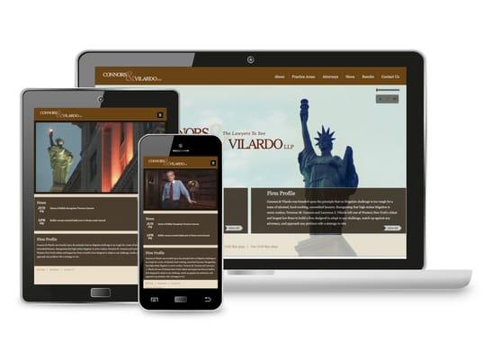 Connors & Vilardo Law Firm - Mobile website design and Drupal development.