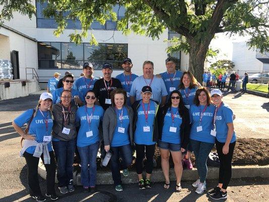 Volunteering at the annual United Way Day of Caring