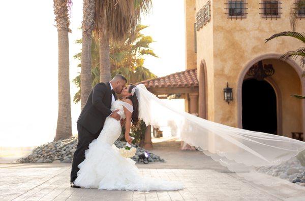 bride and groom portrait