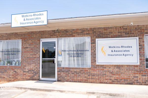 Office front of Kenneth Rhodes & Associates Inc. Toccoa, GA.