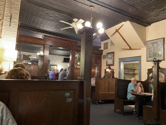 Dining area looking toward the bar