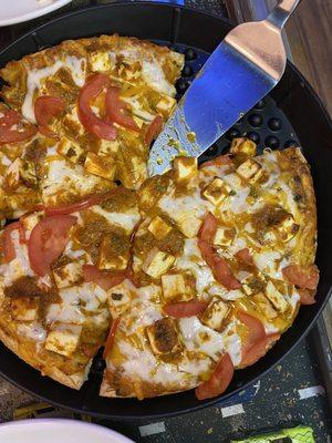 Curry pizza