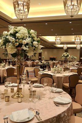 Beautiful center pieces from Your Event Florist