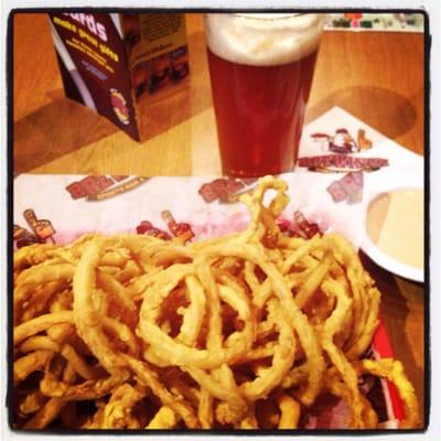 Onion rings & beer