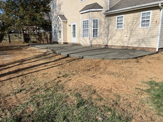 Concrete patio