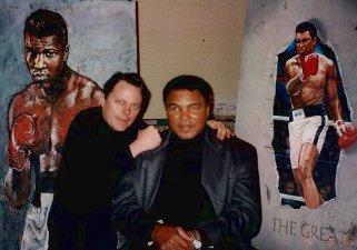 Glenpointe with The Greatest Muhammad ALI. Second event with him for collectibles company.