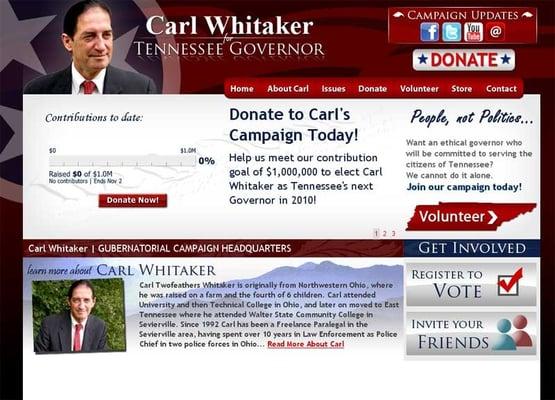 Political Campaign Website