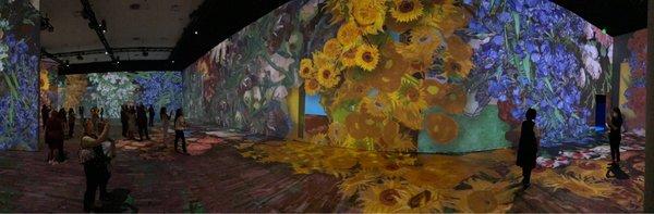 Panoramic image of half of the 2nd main exhibit.