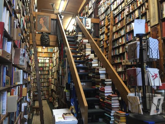 A magical, tall store of many books and cards!