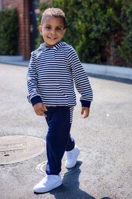 Navy Blue Stripped Jogger
Available in size 2-6