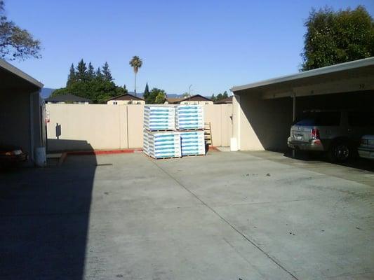 Blocking my carport