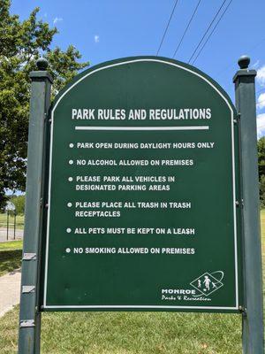 Rules of Creft Park, Monroe