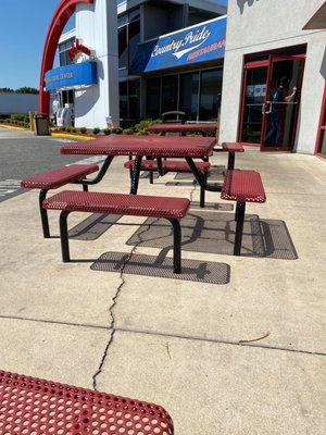 Outside seating