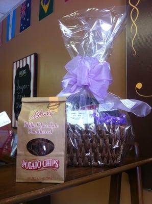 Our already famous chocolate cover potato chips! Available in dark or milk chocolate!