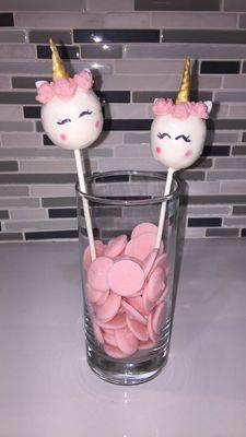 Unicorn cakepops. My favorite so far!