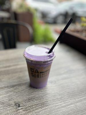 Ube Foam Latte Iced