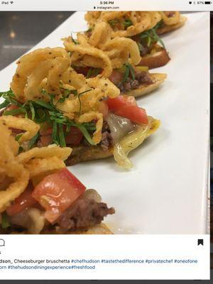 Hamburger Bruschetta