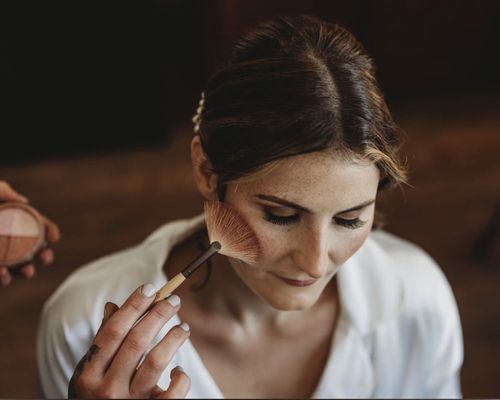 Makeup on a beautiful bride!