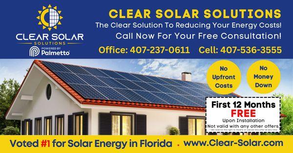 Stop paying high electric bills...Go Solar and Save!