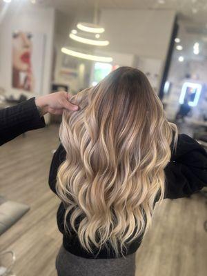 Balayage and modern blonding