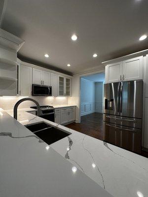 John's Creek - Ga, Kitchen remodel include quartz countertop fabrication and installation