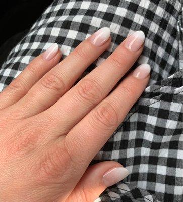 Powder ombre french manicure!