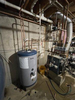 We install indirect fired water heaters!