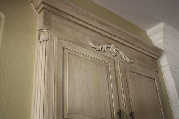 Specialty finishes for cabinetry.