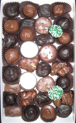 A box of assorted chocolates