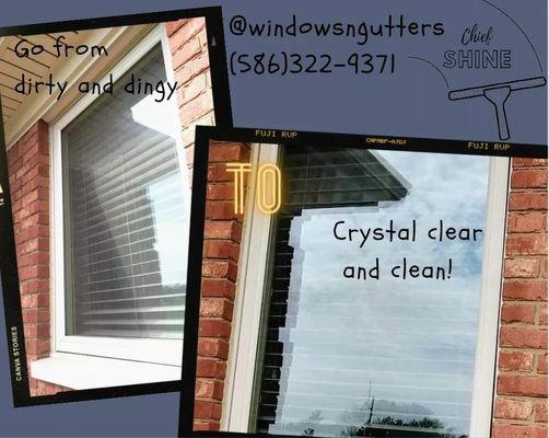 Chief Shine will get your windows  fresh and crystal clear!