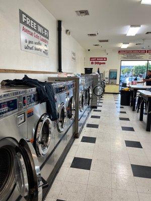 Dirty ass laundry mat! This place is always dirty and half the machines don't work... good luck YALL.