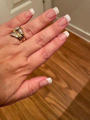 White tip gel polish