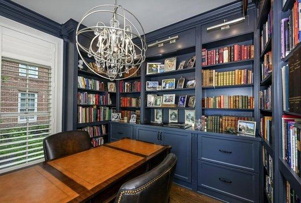 This room is the perfect example of how built-in custom cabinetry can really work with you personality. This is an unforgettable space!