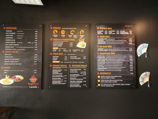 Menu board