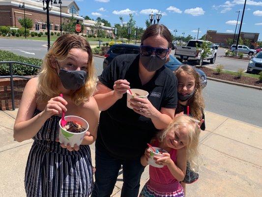 After lunch frozen yogurt