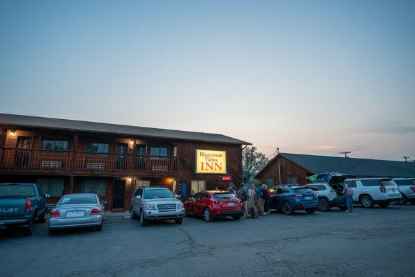 Evening outside the Inn