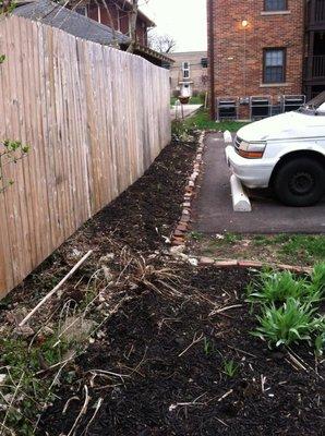 2011 I extended the flower bed