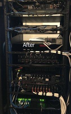 Rack after wiring renovations