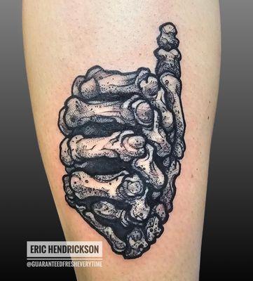 Clubbed Thumb Tattoo by Eric Hendrickson