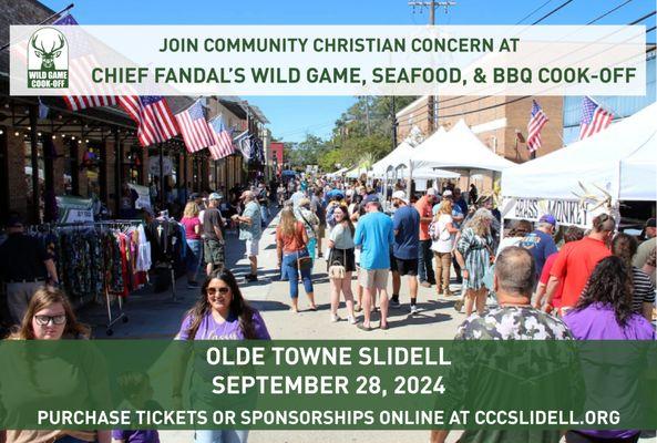 Join us for the Wild Game, Seafood, and BBQ Cook-Off!