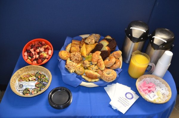 Breakfast for the staff