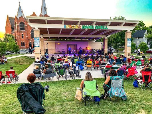 Our Indaba Bandshell offers a free summer entertainment series every Wednesday June-August from 6:30pm-8:30pm.