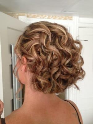 Wedding Day hair provided by Artizan Salon!