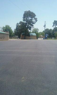 New Asphalt Parking Lot