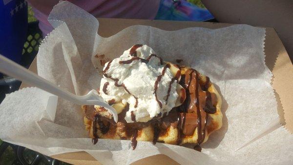 Nutella dream waffle from Wally's Waffles. ****