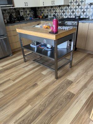 New flooring in kitchen