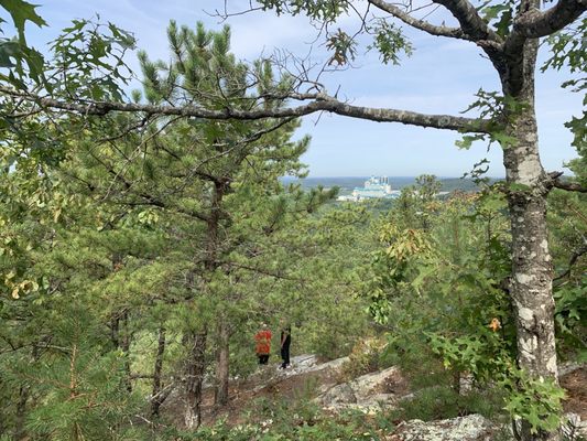 Foxwoods casino in the distance