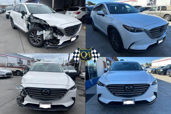 2021 Mazda CX9 before and after