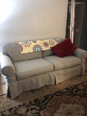 Sofa with slip cover