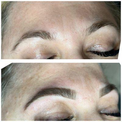 Powder brows permanent makeup